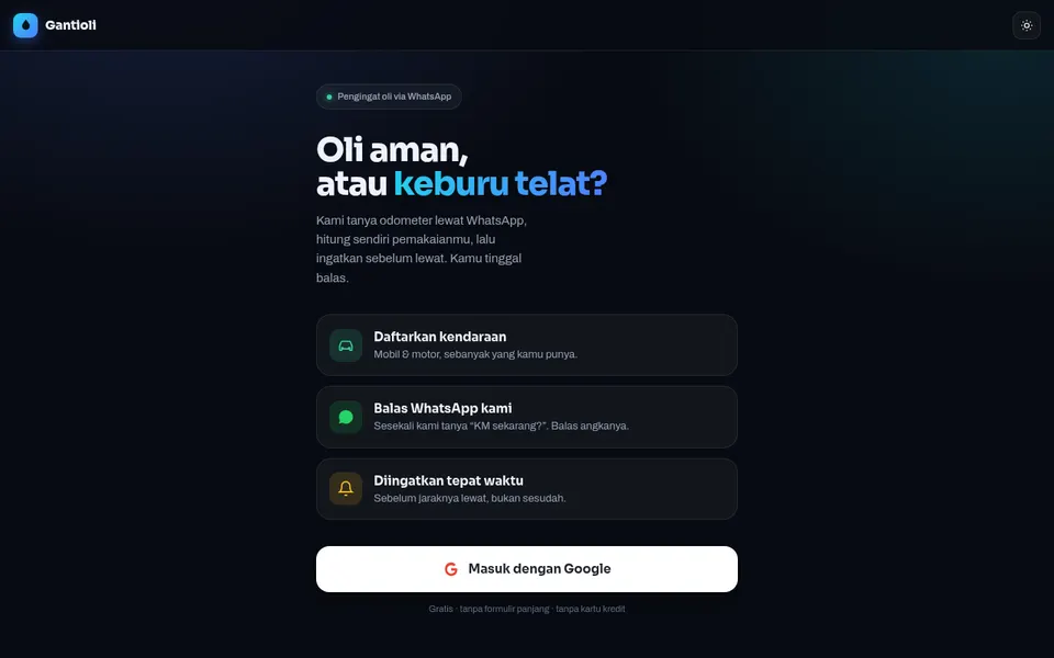 Halaman depan Gantioli